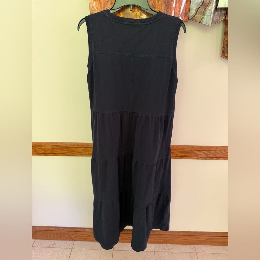 me and em Sleeveless Tiered Slub Maxi Dress navy blue - Picture 4 of 9